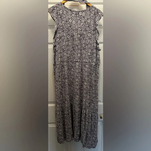 Sonoma Women’s Lilac Floral Sleeveless Midi Dress Size XXL - Picture 2 of 5